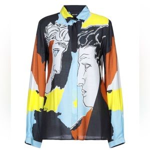 JUST CAVALLI TWO FACED BLOUSE